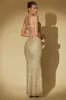 Embellished Cut-Out Gown in Gold sold by Oh Polly