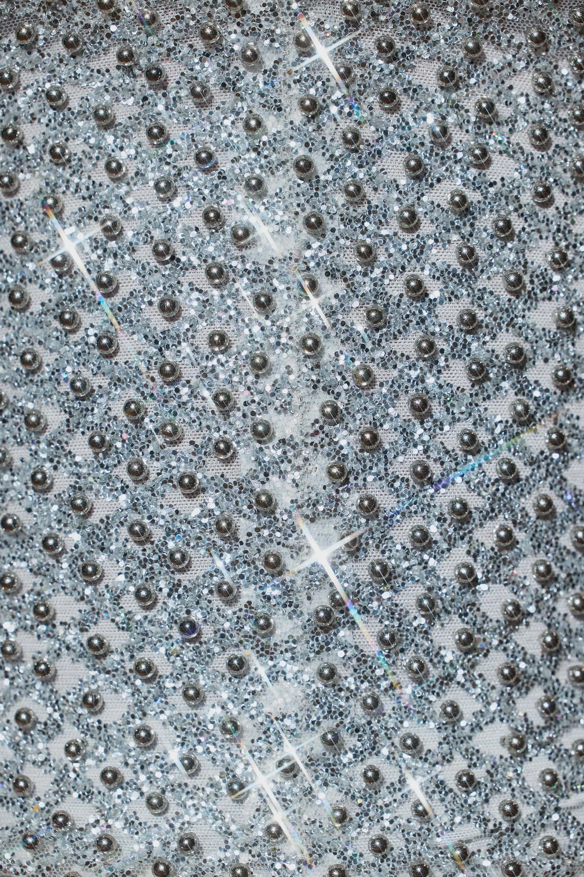 Ruched Mid-Rise Mini Skirt in Silver sold by Oh Polly product image thumbnail 5