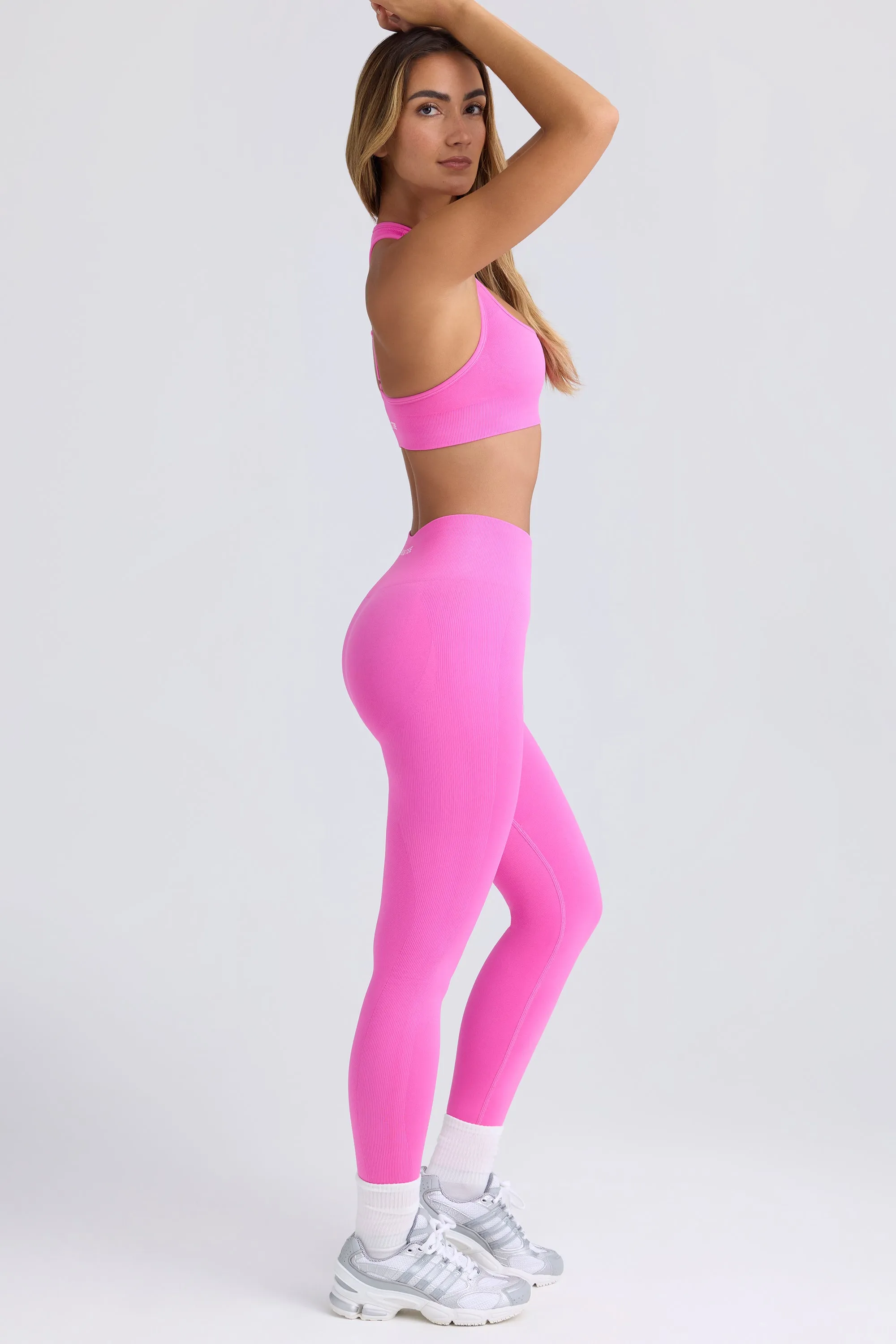 Petite Super Sculpt Seamless Leggings in Sugar Pink sold by Oh Polly product image thumbnail 3