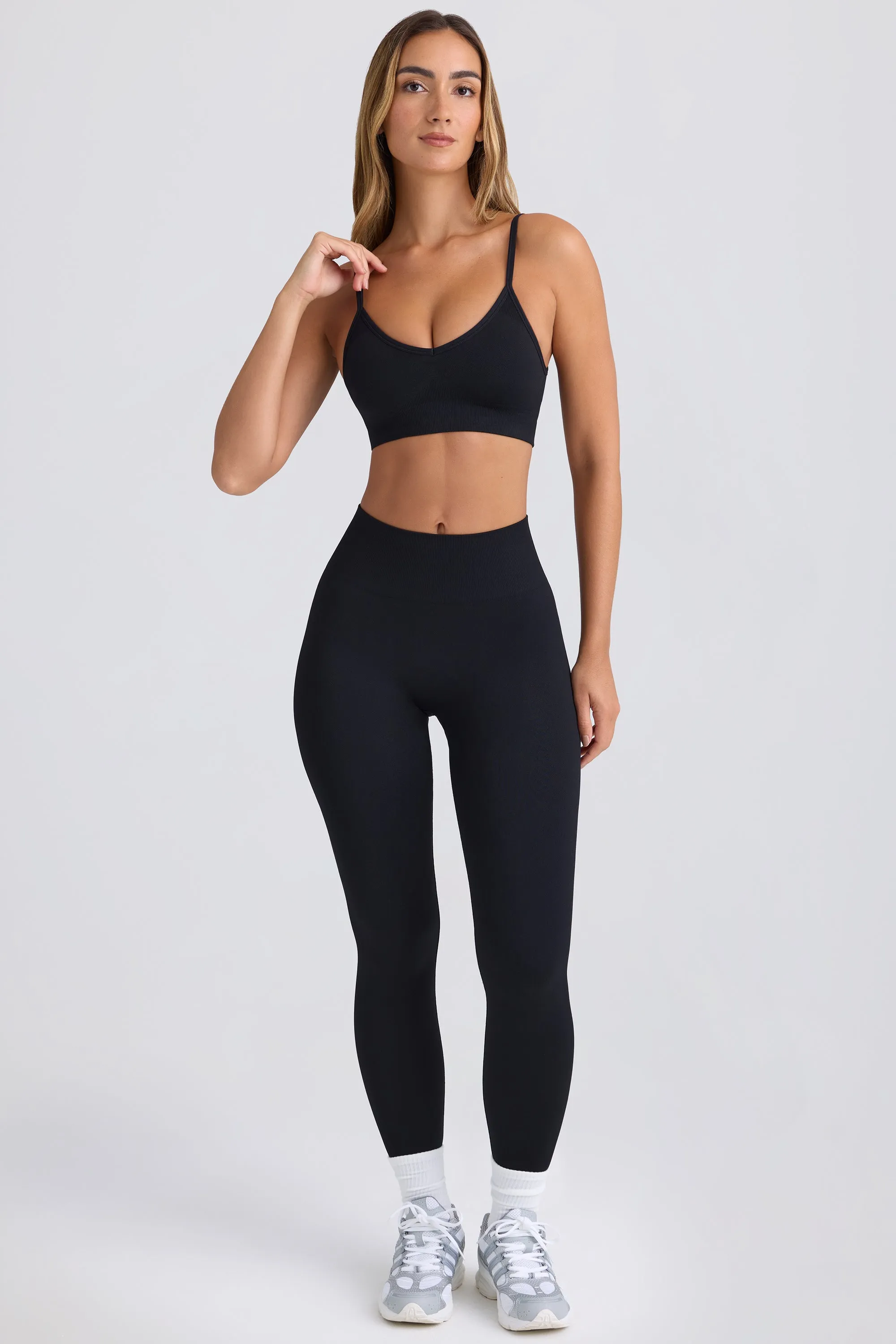 Petite Super Sculpt Seamless Leggings in Black sold by Oh Polly product image thumbnail 4
