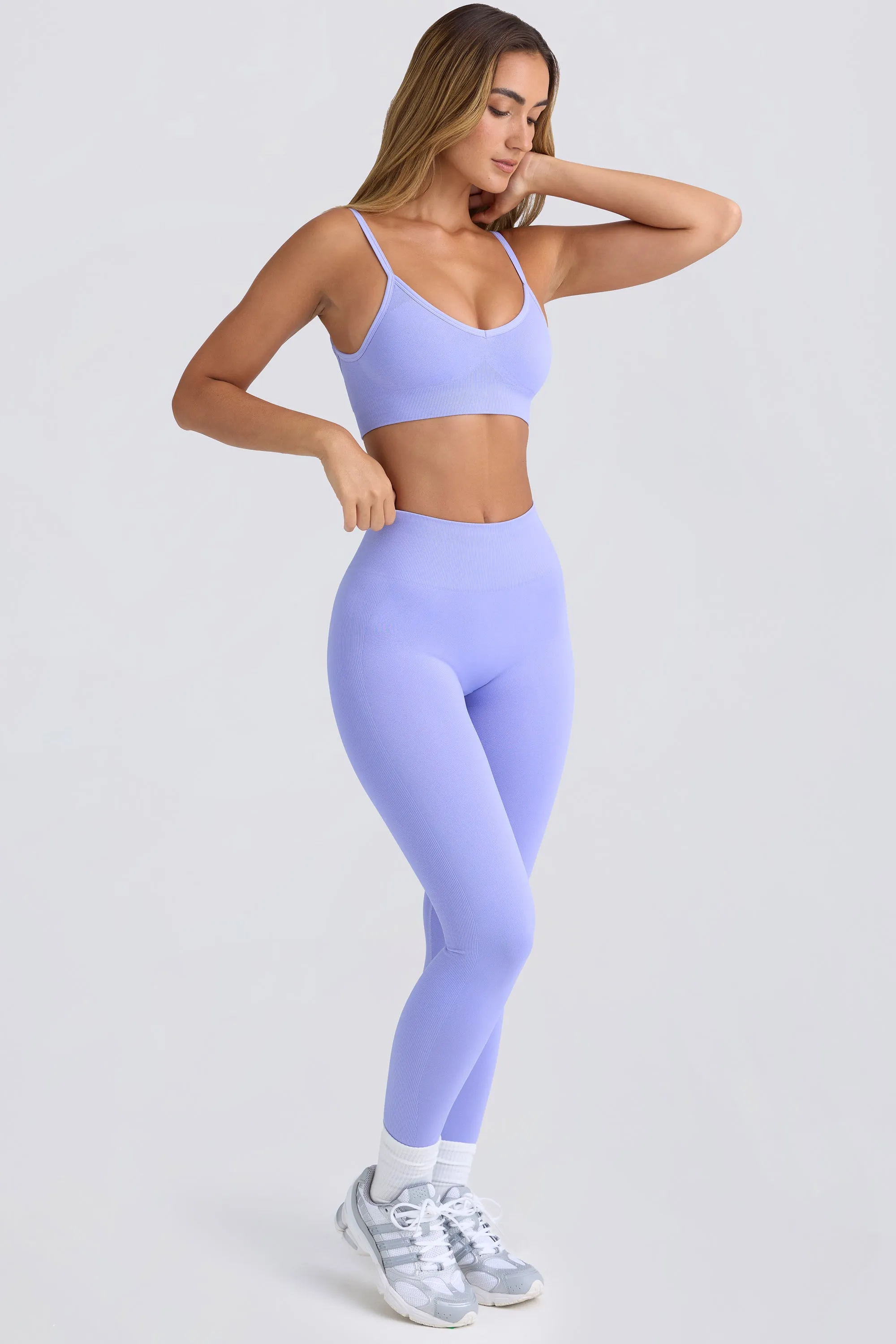 Super Sculpt Seamless Leggings in Periwinkle sold by Oh Polly product image thumbnail 5