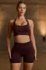 Super Sculpt Seamless High-Waist Mini Shorts in Chocolate sold by Oh Polly