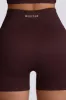Super Sculpt Seamless High-Waist Mini Shorts in Chocolate sold by Oh Polly
