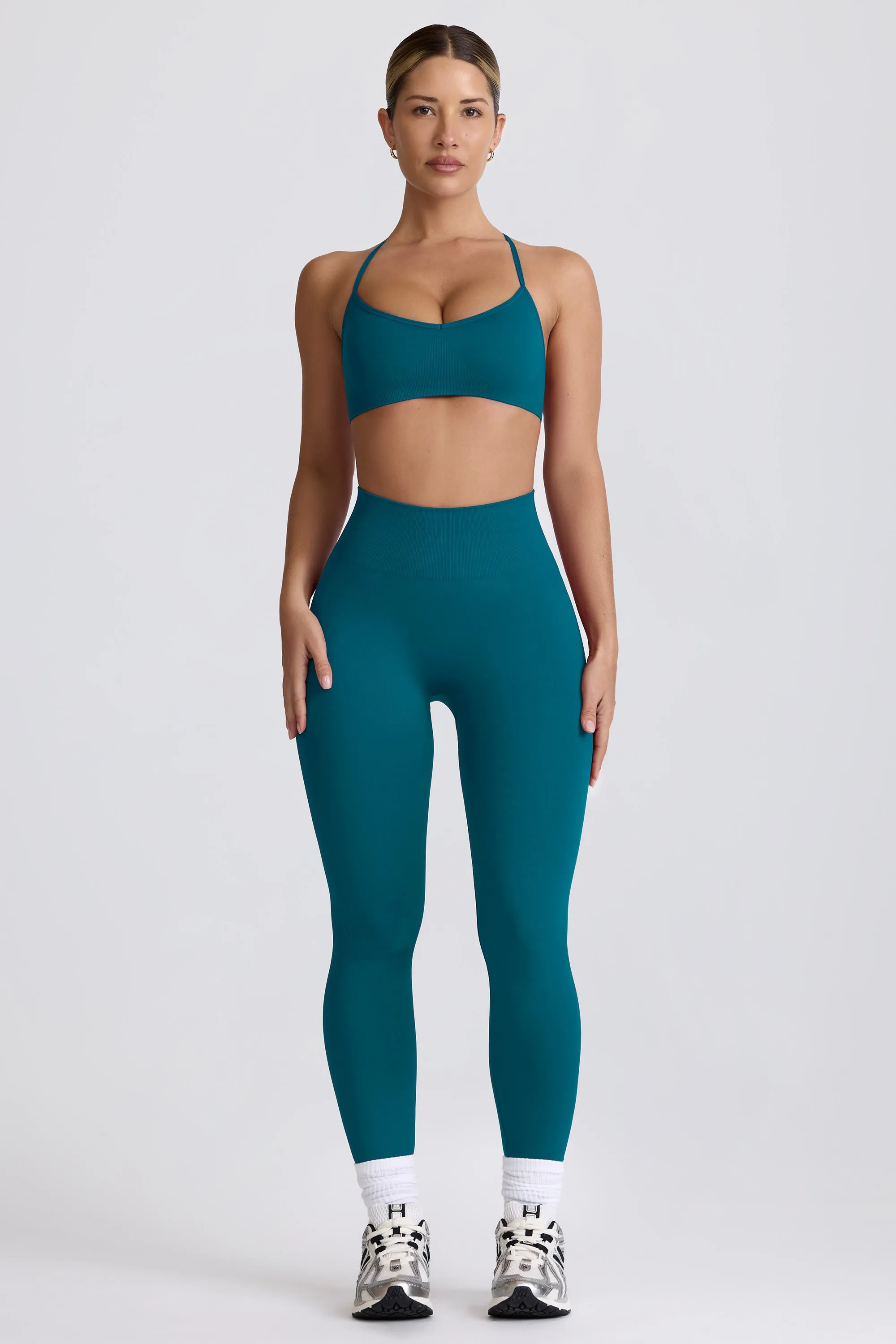 Super Sculpt Seamless Leggings in Teal sold by Oh Polly product image thumbnail 3