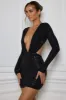 Embellished Cut-Out Mini Dress in Black sold by Oh Polly