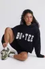 Appliqué Oversized Hoodie in Black sold by Oh Polly