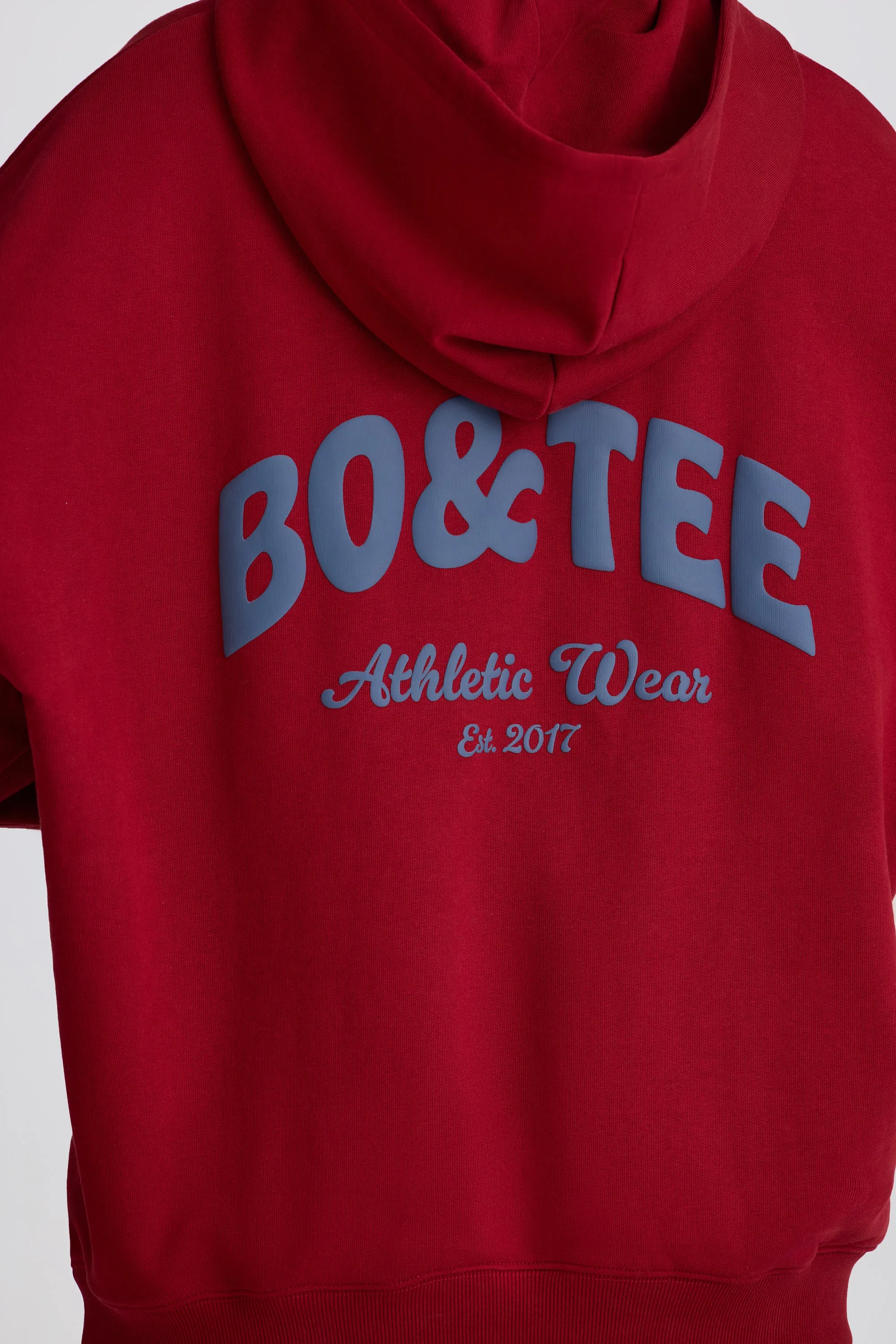 Oversized Hoodie in Burgundy sold by Oh Polly product image thumbnail 4