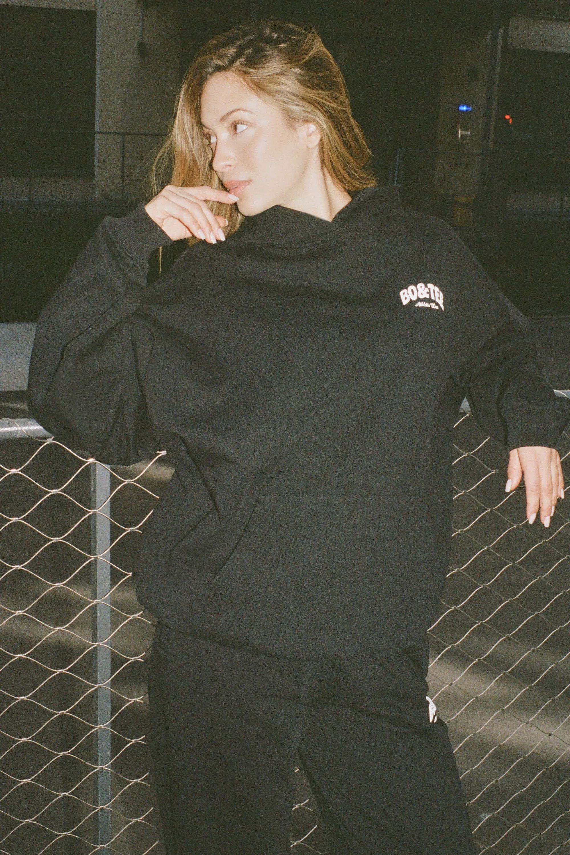 Oversized Hoodie in Black sold by Oh Polly