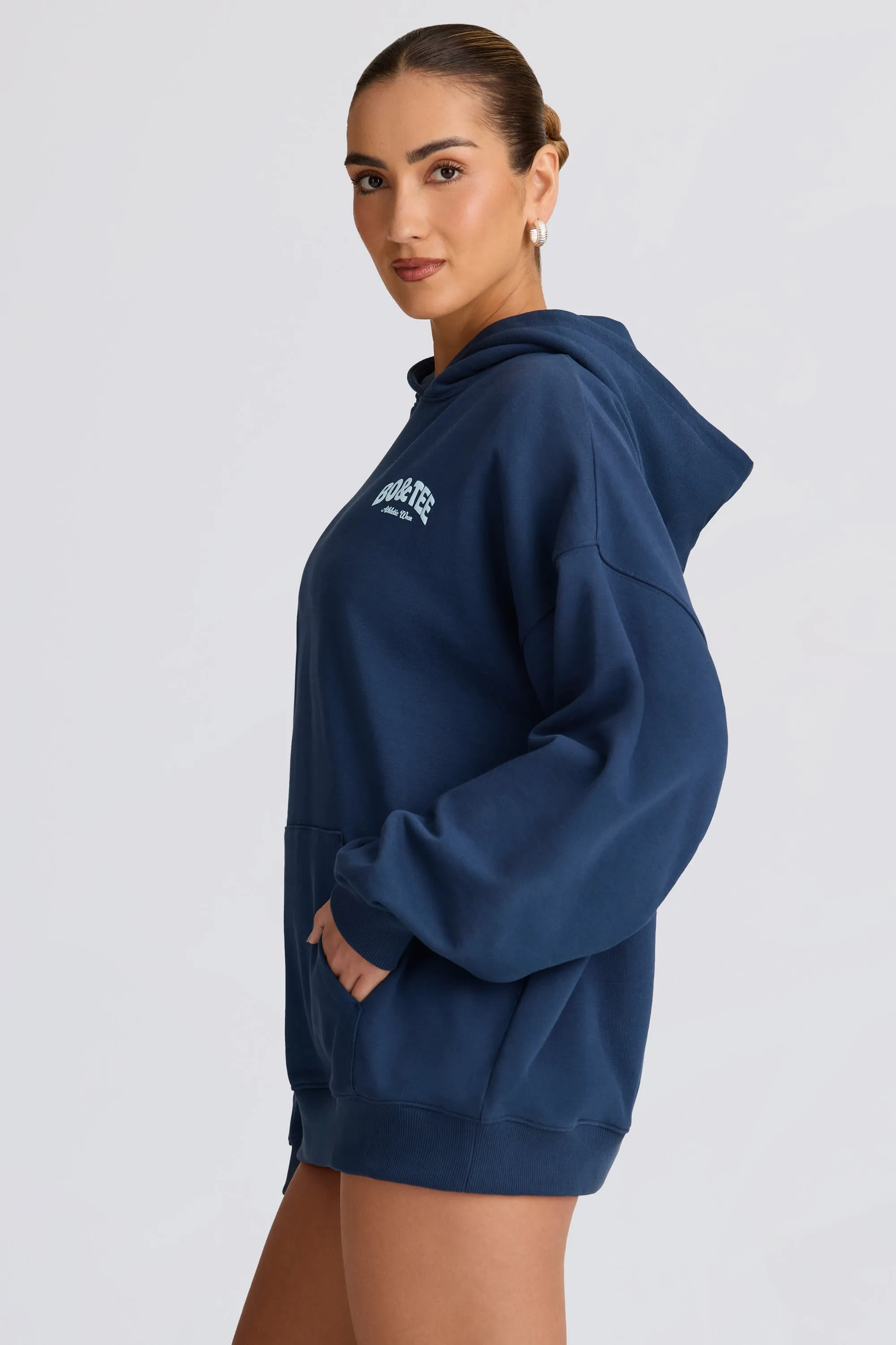 Oversized Hoodie in Dark Navy sold by Oh Polly product image thumbnail 3