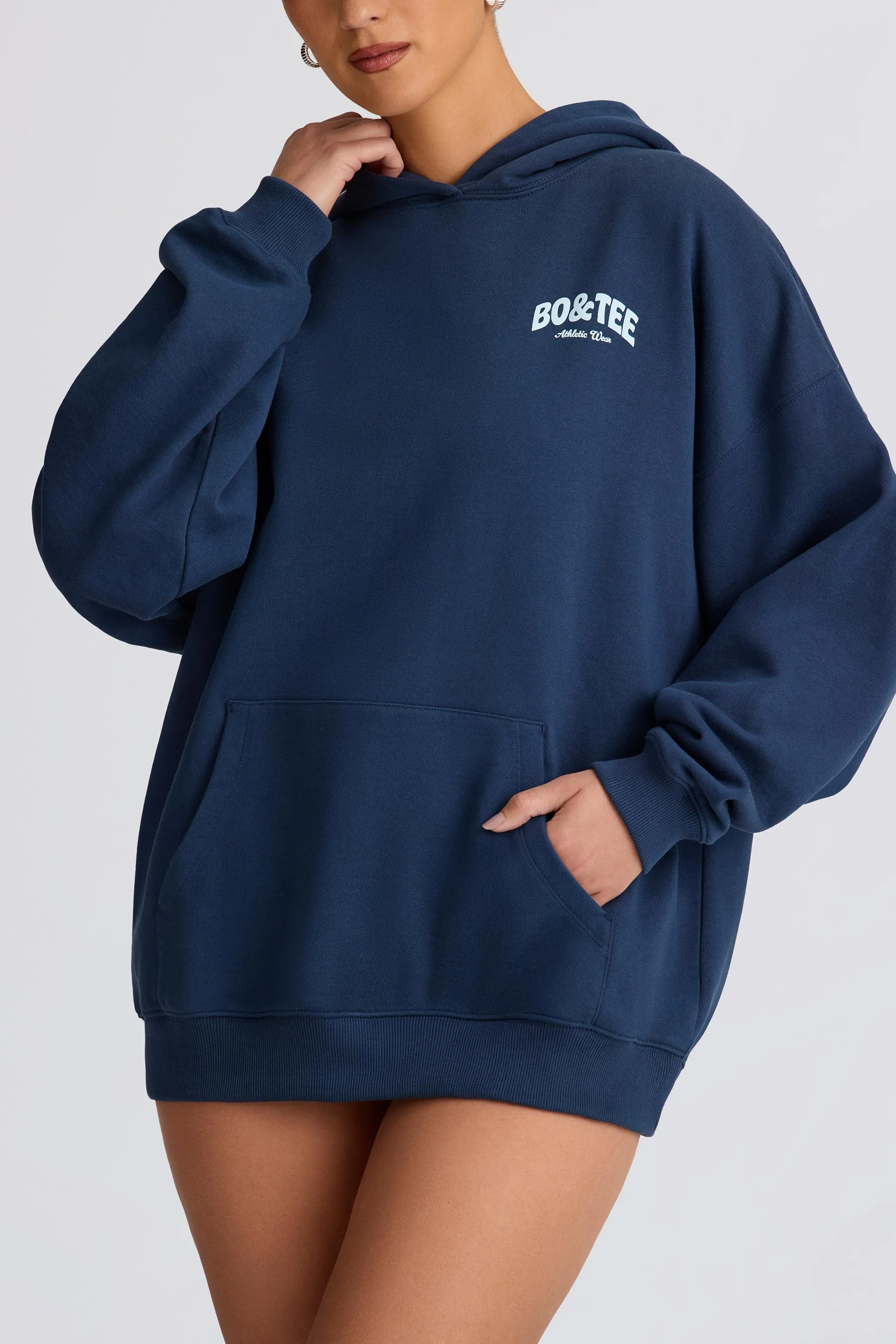 Oversized Hoodie in Dark Navy sold by Oh Polly product image thumbnail 5