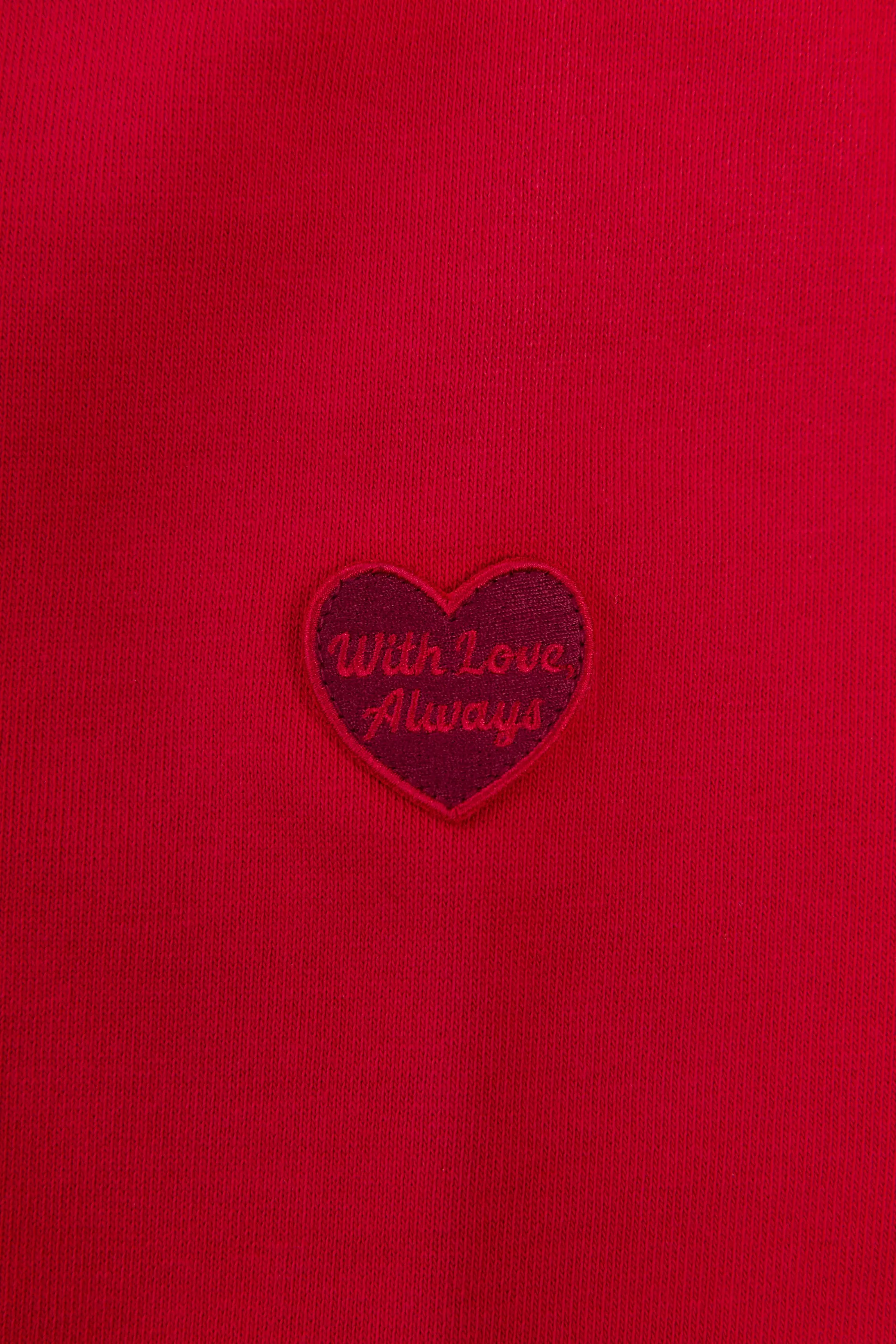 Cropped Zip-Up Hoodie in Hot Red sold by Oh Polly product image thumbnail 5