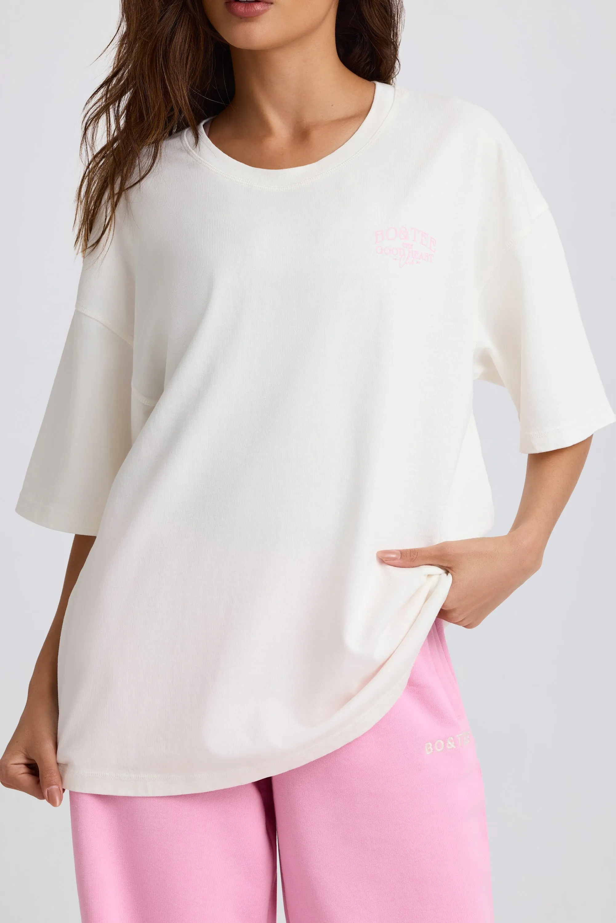 Oversized T-Shirt in White sold by Oh Polly product image thumbnail 4