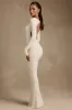 Modal Ruched Backless Maxi Dress in Ivory sold by Oh Polly