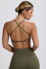 Super Sculpt Seamless Backless Sports Bra in Light Green sold by Oh Polly