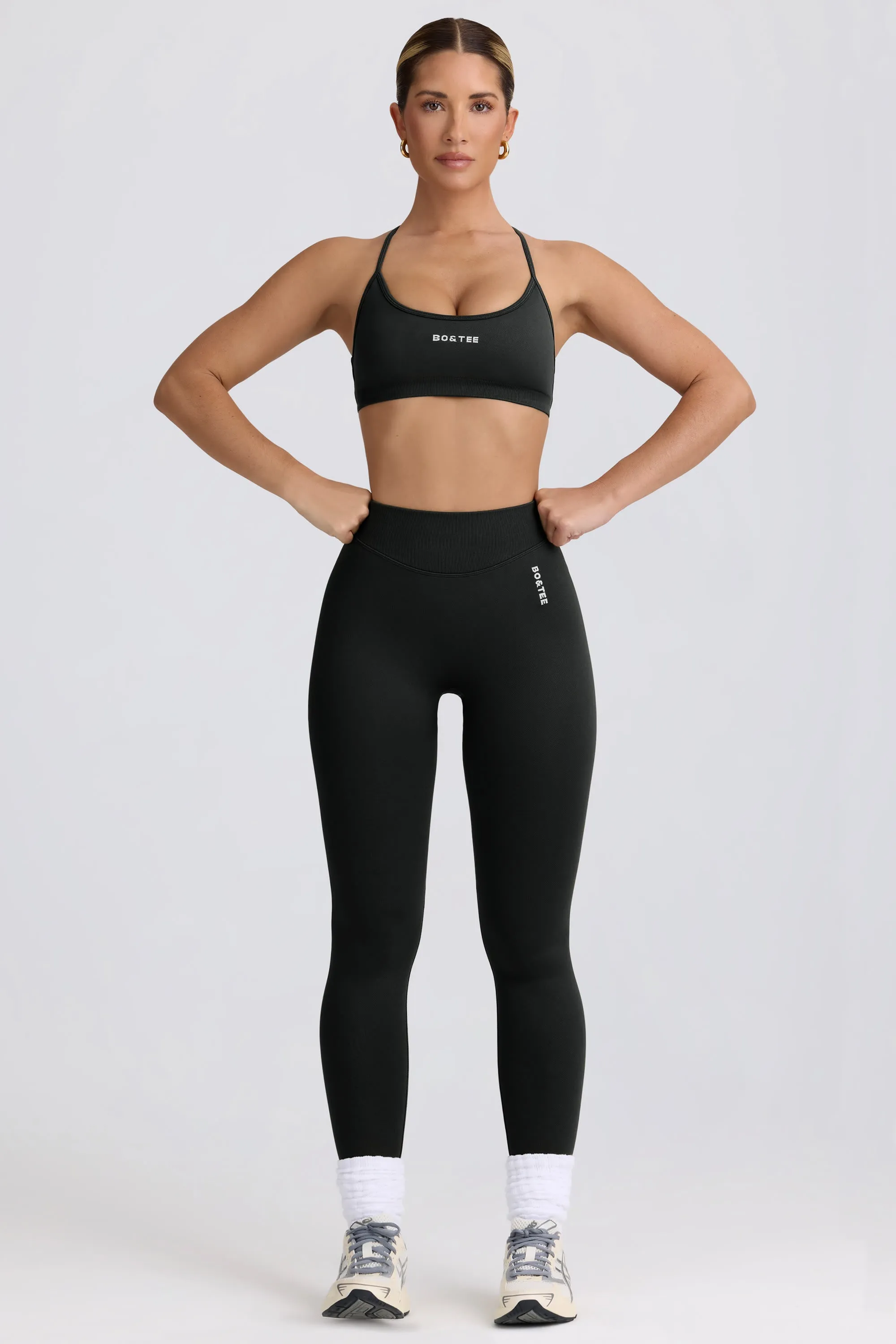 Super Sculpt Seamless Backless Sports Bra in Ash sold by Oh Polly product image thumbnail 5