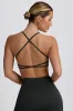 Super Sculpt Seamless Backless Sports Bra in Ash sold by Oh Polly
