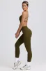 Super Sculpt Seamless High-Waist Leggings in Dark Green sold by Oh Polly