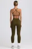 Super Sculpt Seamless High-Waist Leggings in Dark Green sold by Oh Polly