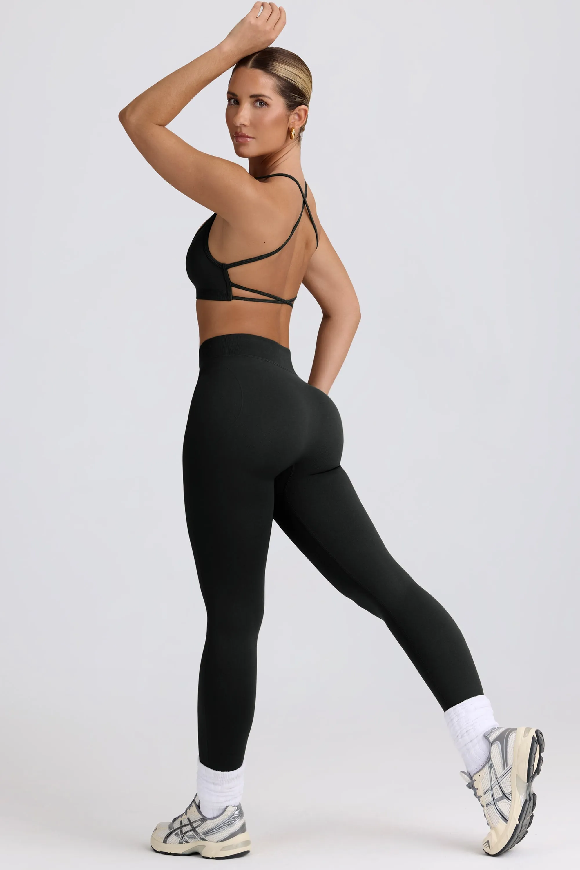 Super Sculpt Seamless High-Waist Leggings in Ash sold by Oh Polly