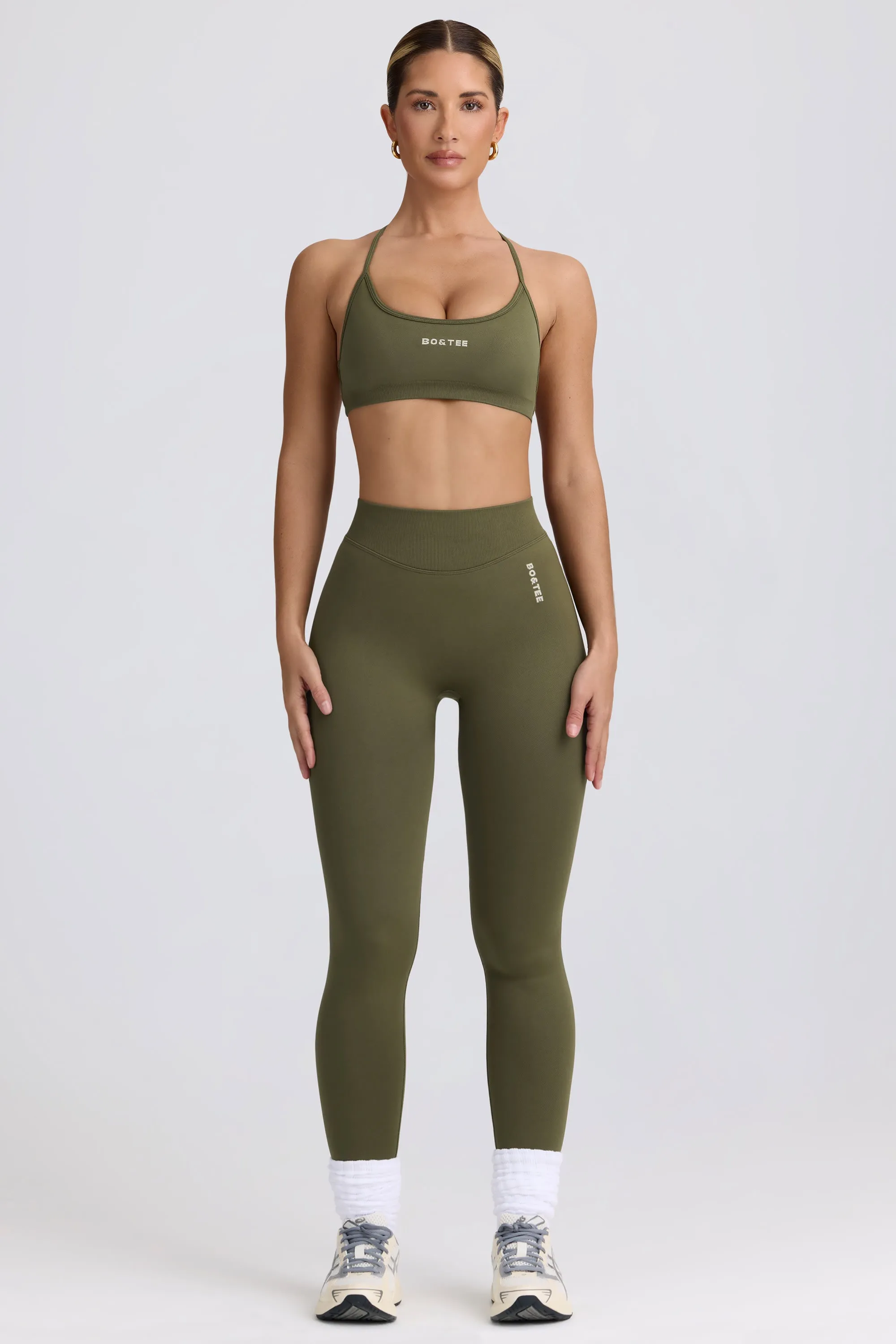 Super Sculpt Seamless High-Waist Leggings in Light Green sold by Oh Polly product image thumbnail 5