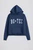 Acid Wash Oversized Hoodie in Blue sold by Oh Polly