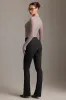 Low-Rise Flared Trousers in Black sold by Oh Polly