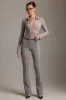 Low-Rise Flared Trousers in Grey sold by Oh Polly