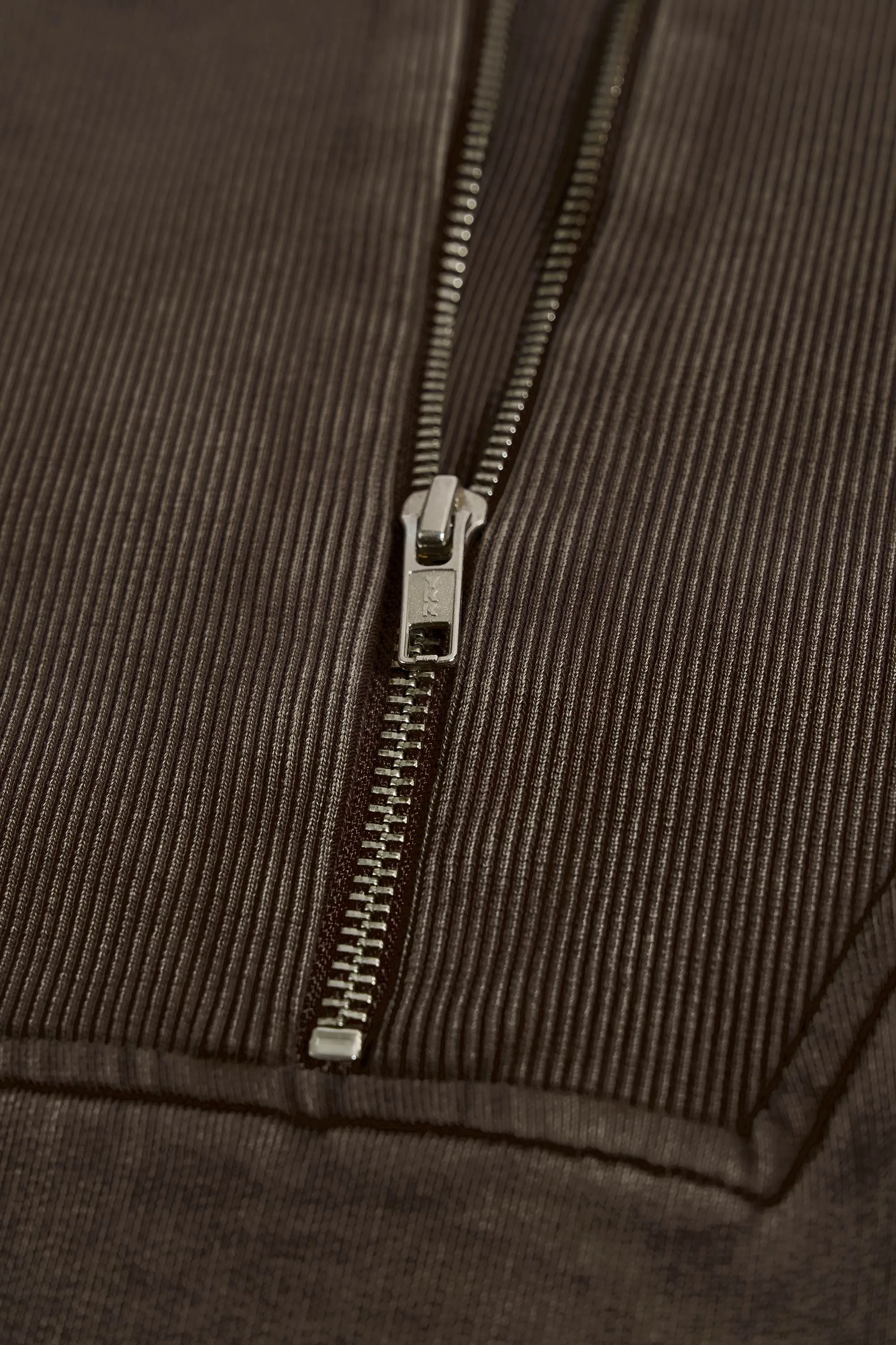 Cotton Jersey Acid Wash Cropped Sweatshirt in Brown sold by Oh Polly product image thumbnail 5