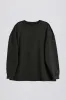 Acid Wash Long-Sleeve Oversized T-Shirt in Ash sold by Oh Polly