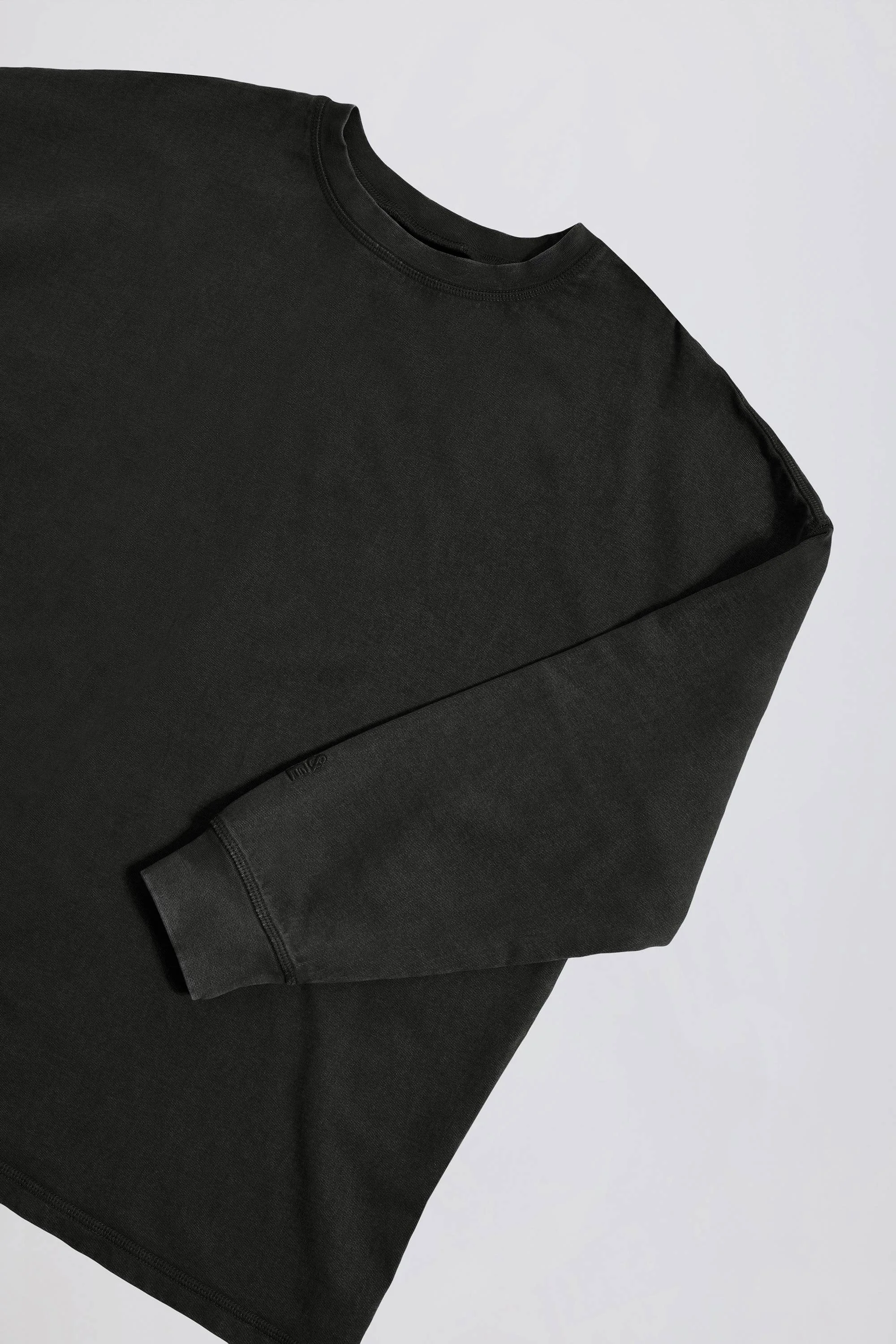 Acid Wash Long-Sleeve Oversized T-Shirt in Ash sold by Oh Polly product image thumbnail 4