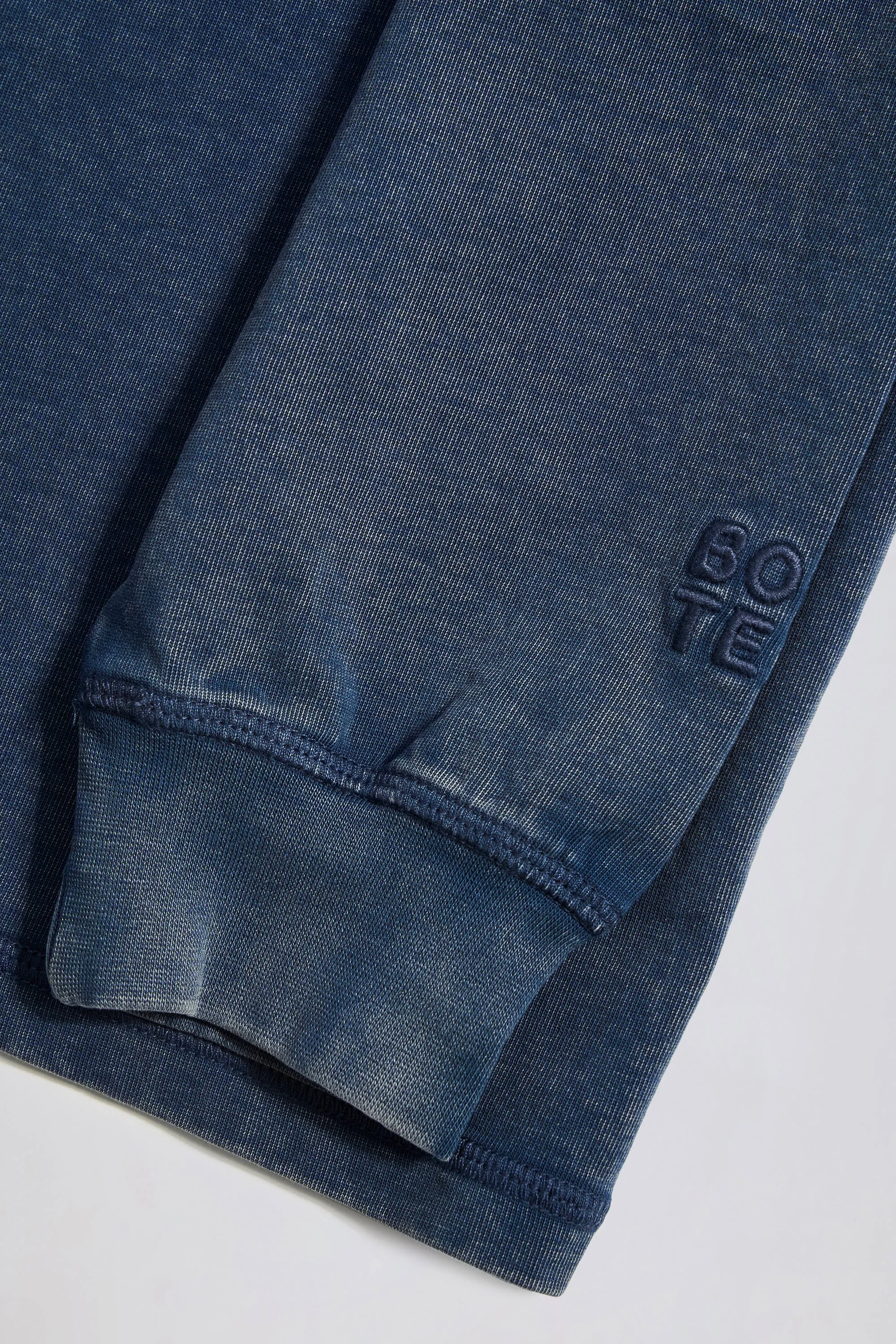 Acid Wash Long-Sleeve Oversized T-Shirt in Blue sold by Oh Polly product image thumbnail 5