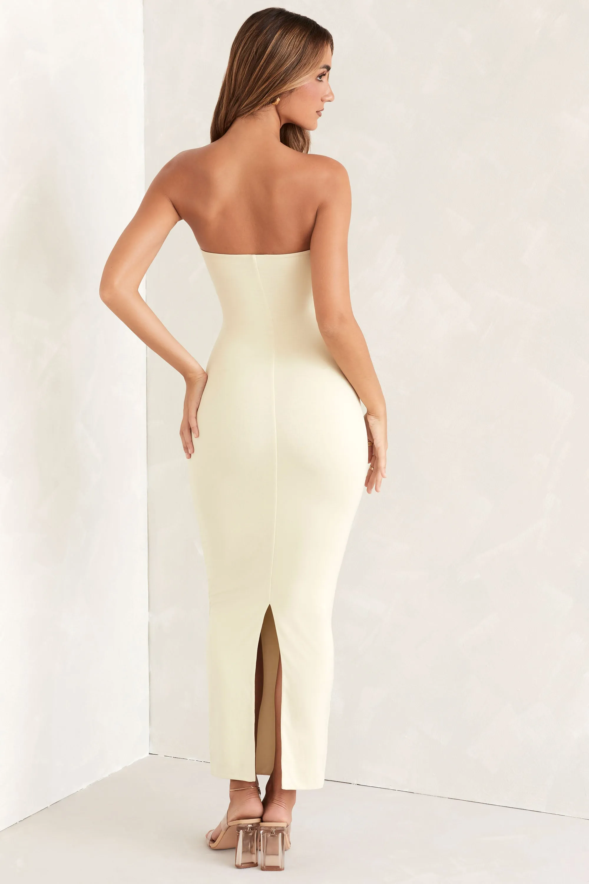 Bandeau Maxi Dress in Ivory sold by Oh Polly product image thumbnail 2
