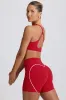 Soft Active Mini Shorts in Hot Red sold by Oh Polly