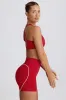 Soft Active Mini Shorts in Hot Red sold by Oh Polly