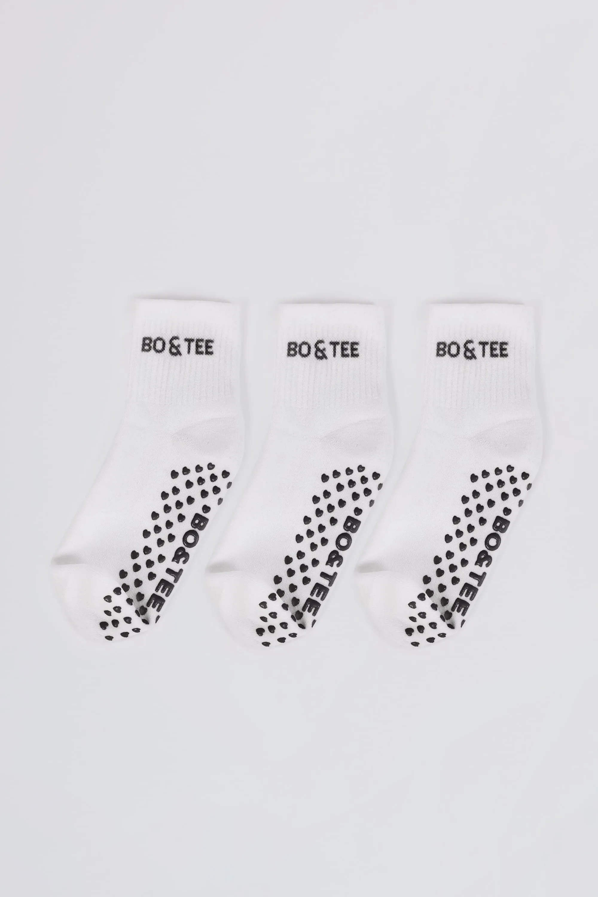 Pilates 3-Pack Socks Bundle in White sold by Oh Polly
