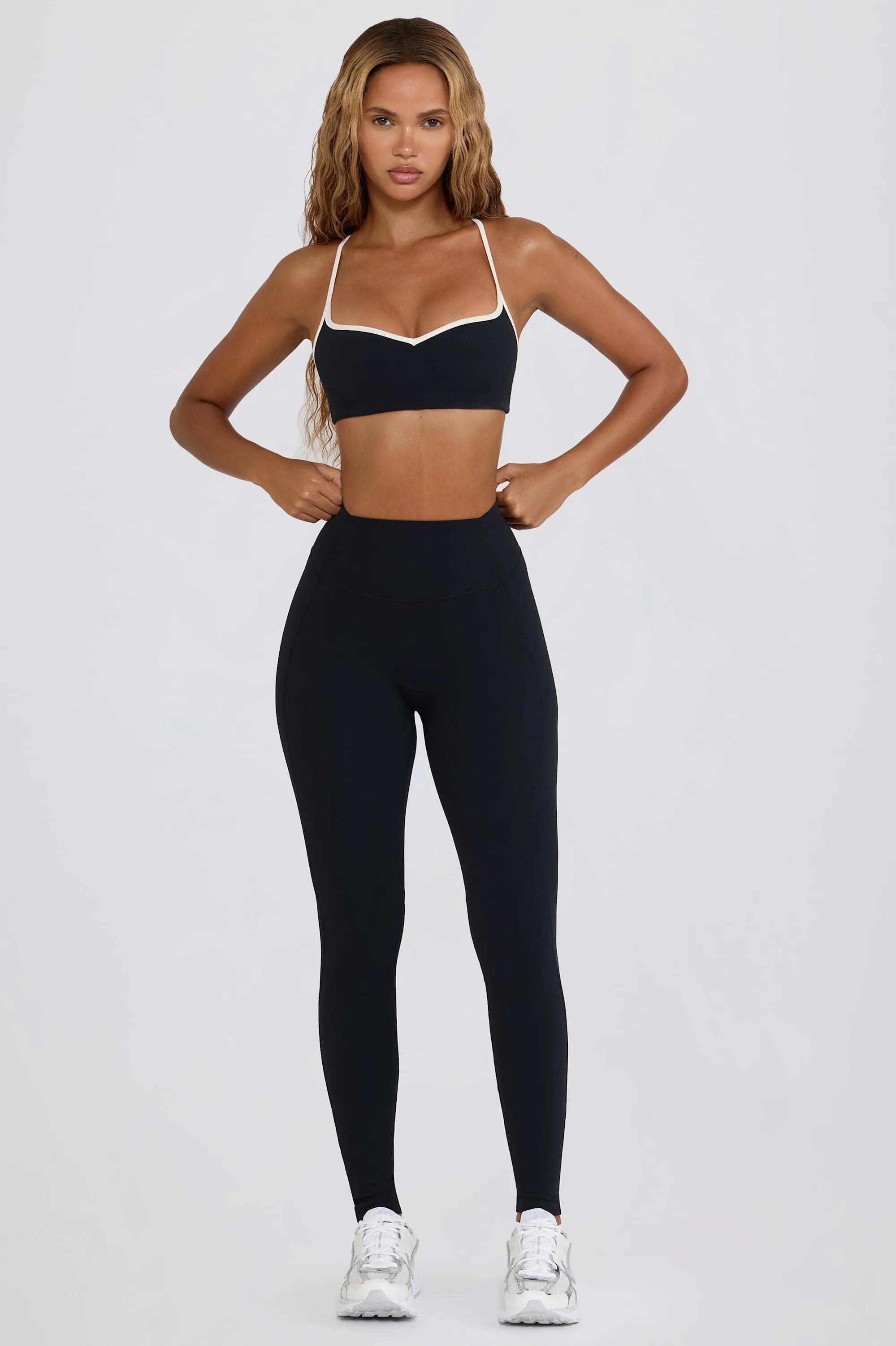 Soft Active Mid-Rise Leggings in Black sold by Oh Polly product image thumbnail 2