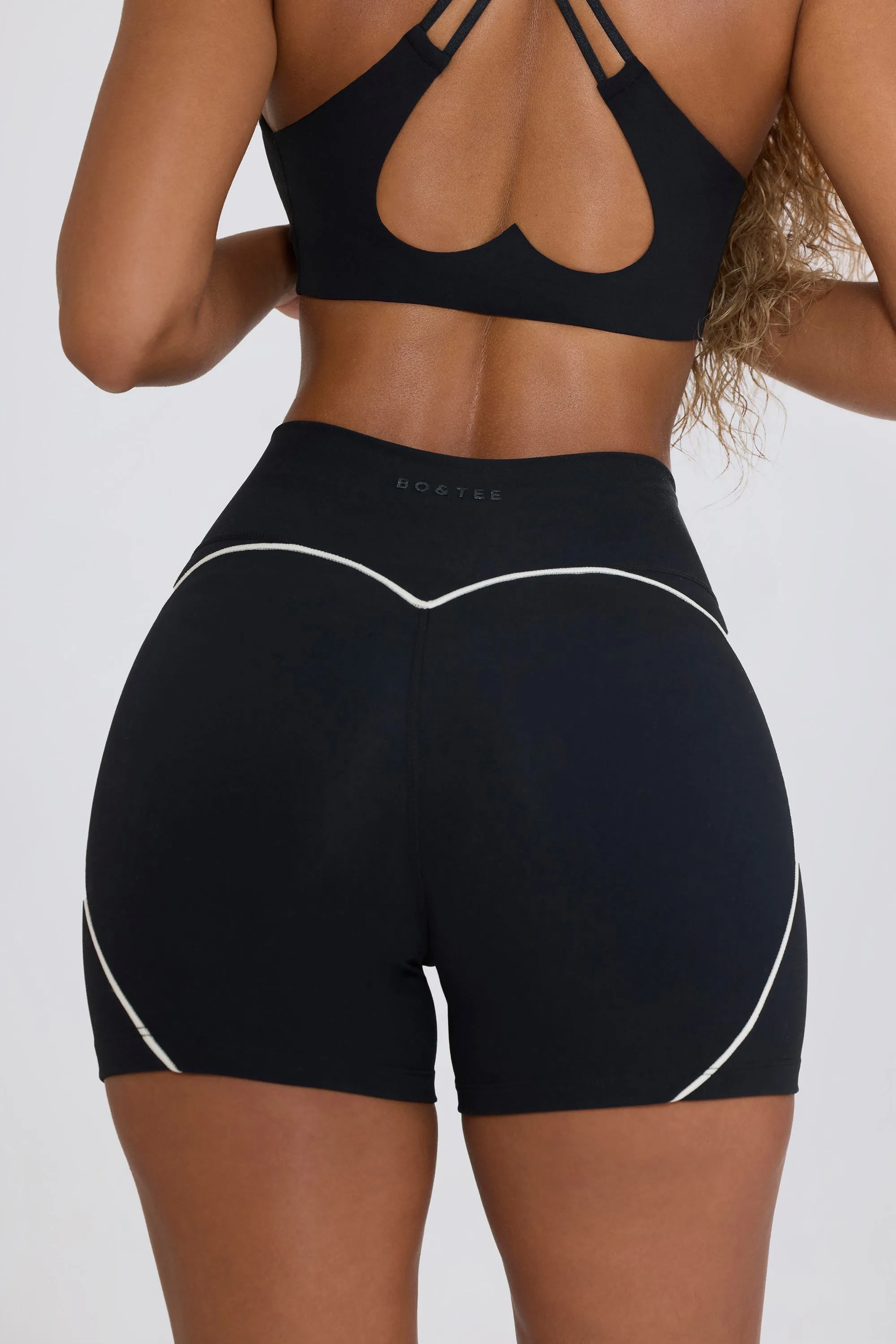 Soft Active Mini Shorts in Black sold by Oh Polly product image thumbnail 4