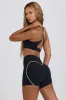 Soft Active Mini Shorts in Black sold by Oh Polly