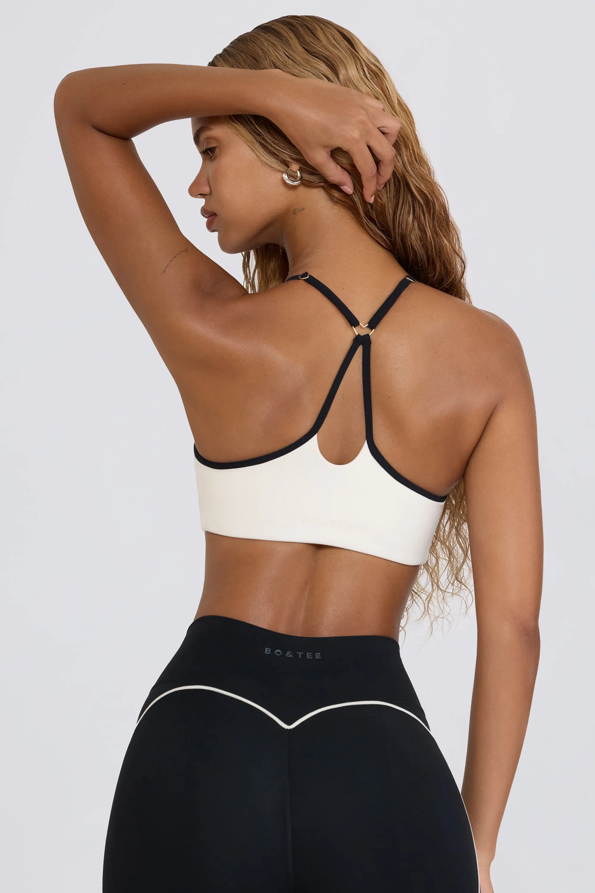 Soft Active Sweetheart-Neck Sports Bra in White sold by Oh Polly product image thumbnail 2