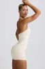 Wrap Halterneck Tank Top in Ivory Marl sold by Oh Polly