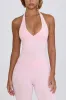 Wrap Halterneck Tank Top in Pale Pink Marl sold by Oh Polly