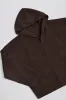 Ribbed-Knit Oversized Hoodie in Pecan sold by Oh Polly