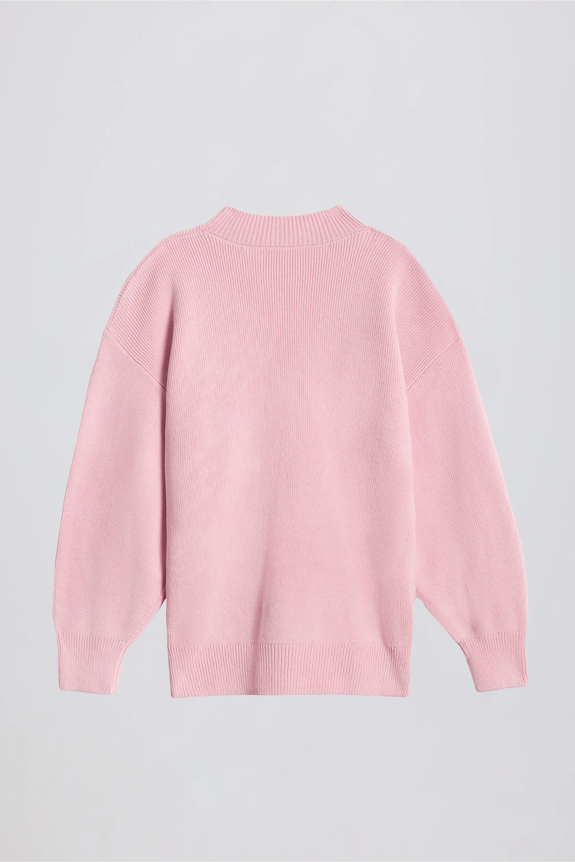 Ribbed Knit Oversized Jumper in Pale Pink sold by Oh Polly product image thumbnail 3