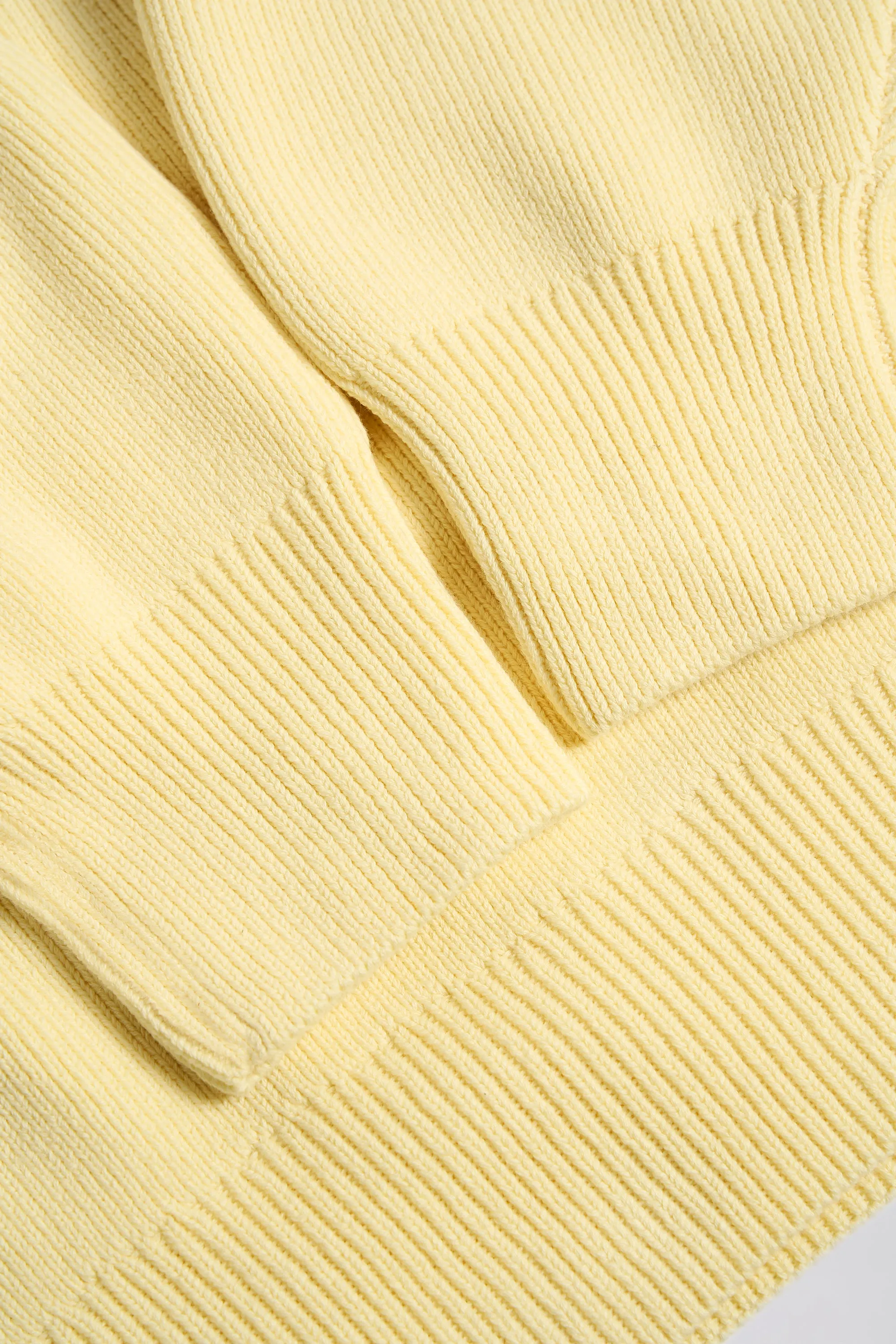 Ribbed Knit Oversized Jumper in Lemon sold by Oh Polly product image thumbnail 4