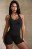 Racer Back Define Luxe Unitard in Black sold by Oh Polly