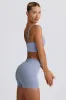 Define Luxe Mini Shorts in Blue Grey sold by Oh Polly