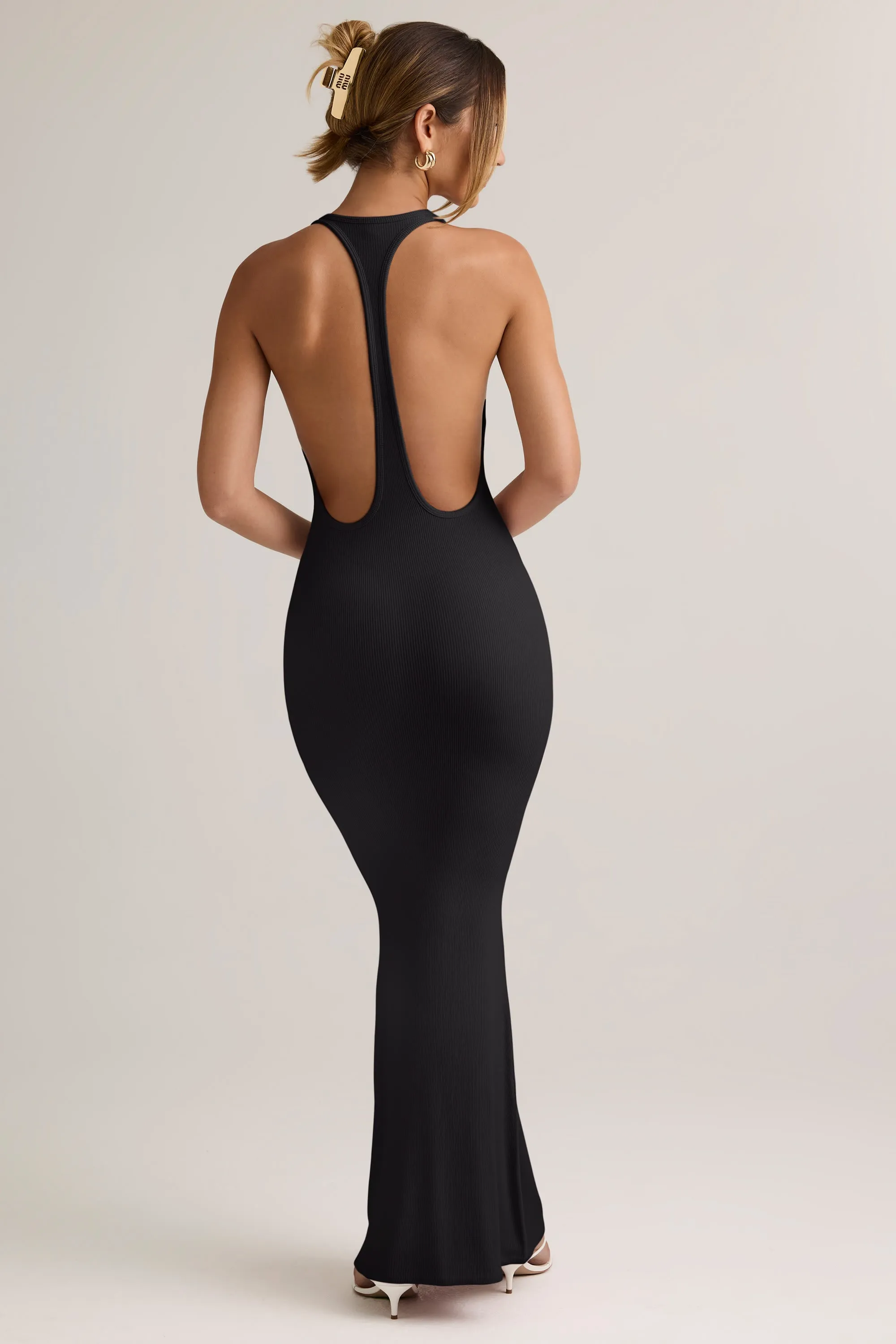 Modal Racerback Maxi Dress in Black sold by Oh Polly product image thumbnail 3