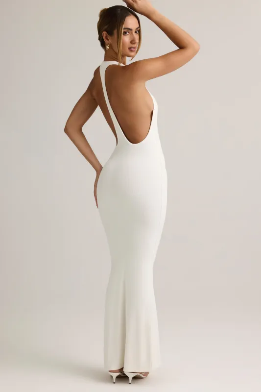 Modal Racerback Maxi Dress in White sold by Oh Polly