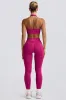 Define Luxe High-Waist Leggings in Berry sold by Oh Polly
