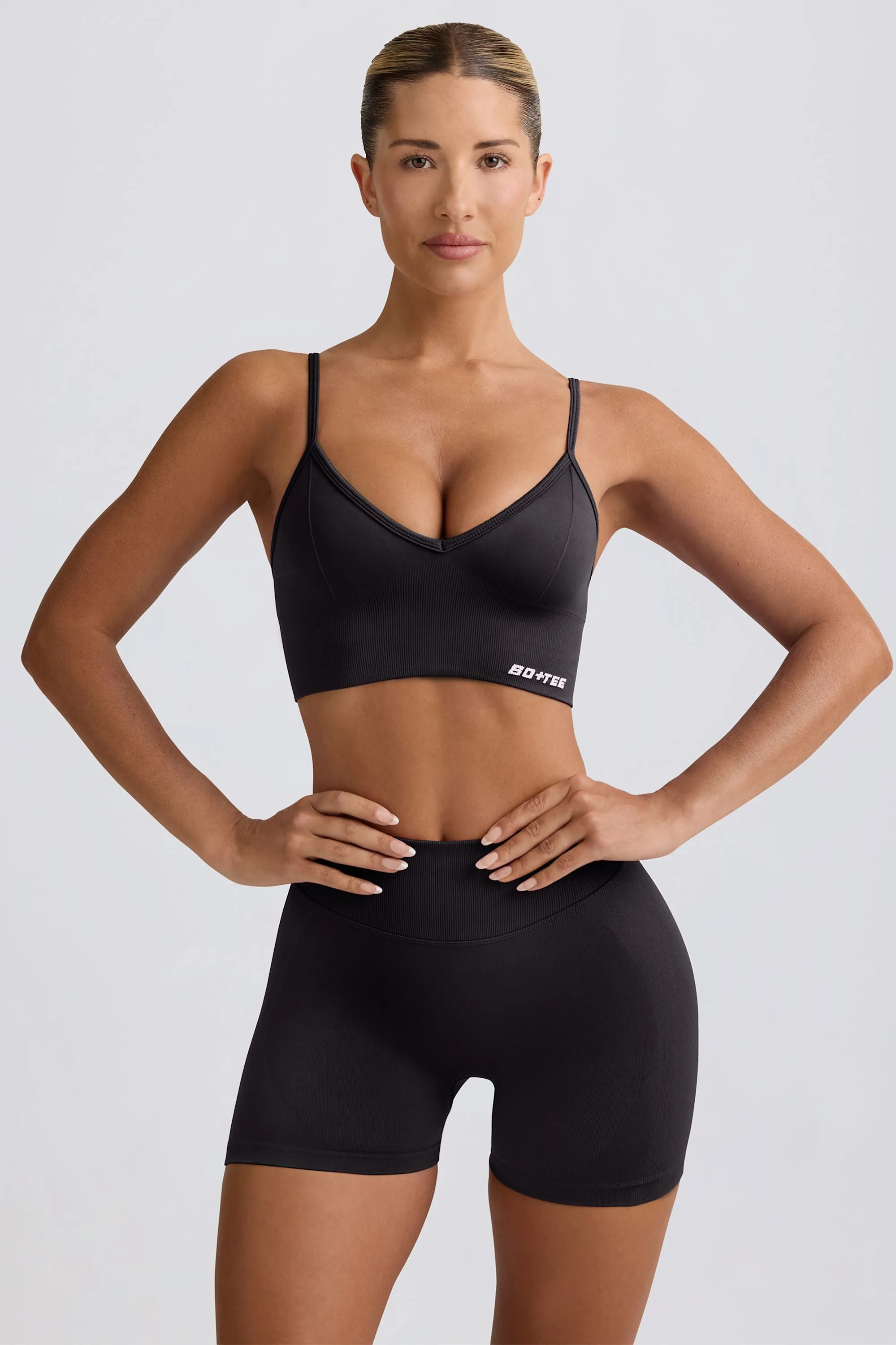 Define Luxe Mini Shorts in Black sold by Oh Polly product image thumbnail 2